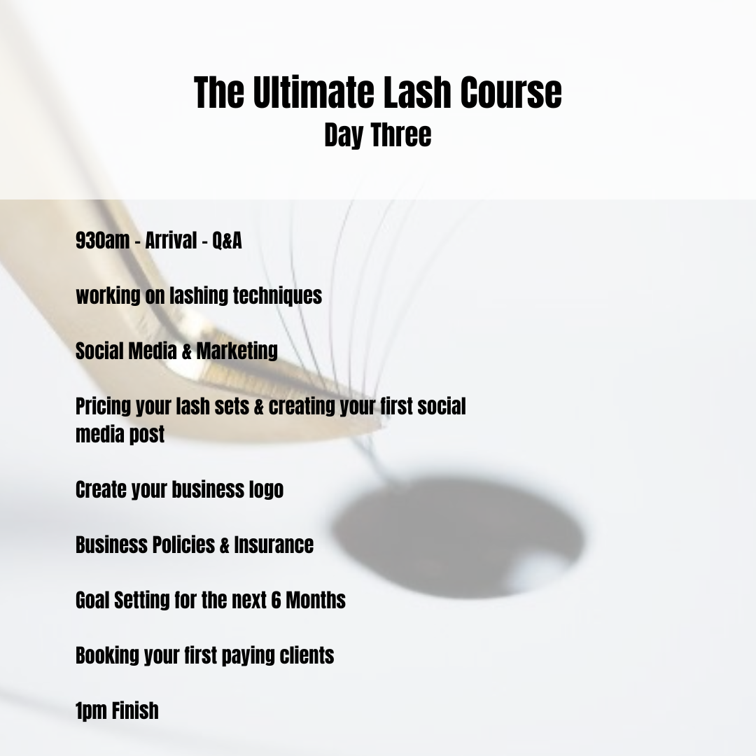 Ultimate 3 Day Lash Course